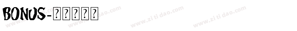 bonus字体转换