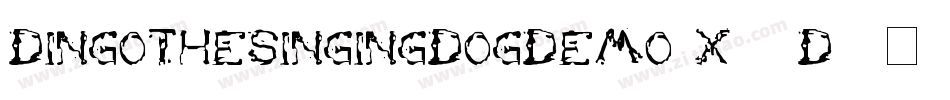 DingoTheSingingDogDemo-x38D5字体转换