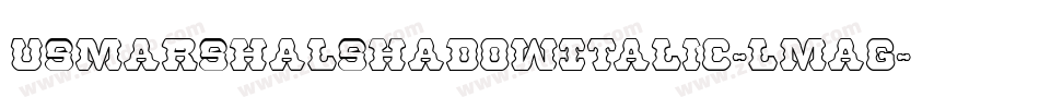 UsMarshalShadowItalic-LMAG字体转换