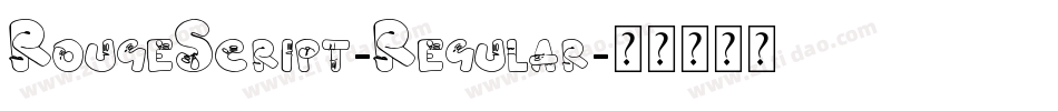 RougeScript-Regular字体转换