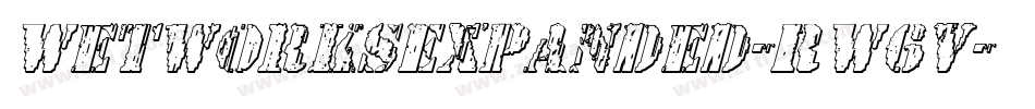 WetworksExpanded-RW6v字体转换 WetworksExpanded-RW6v字体转换