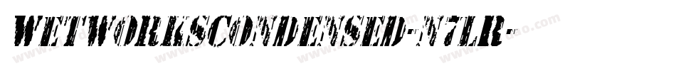 WetworksCondensed-n7lR字体转换