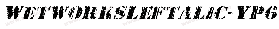 WetworksLeftalic-Yp6y字体转换