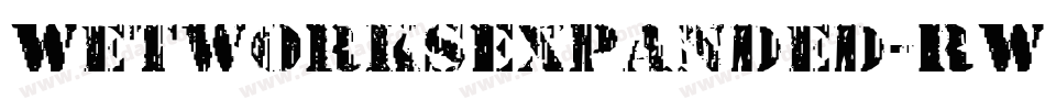 WetworksExpanded-RW6v字体转换 WetworksExpanded-RW6v字体转换