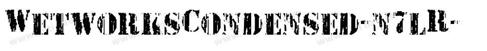 WetworksCondensed-n7lR字体转换