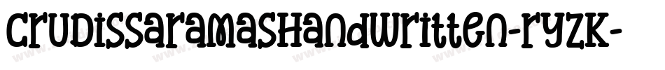 CruDissaramasHandWritten-rYzK字体转换