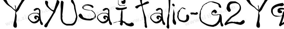 YayUsaItalic-G2Yq字体转换