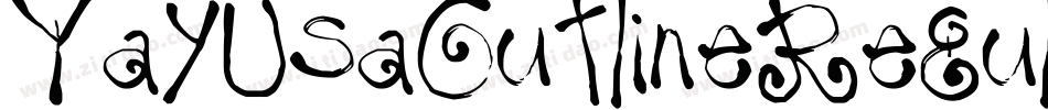 YayUsaOutlineRegular-zze0字体转换