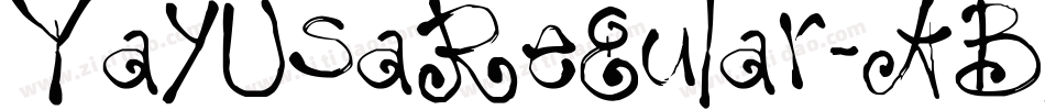 YayUsaRegular-ABlL字体转换