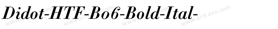 Didot-HTF-B06-Bold-Ital字体转换