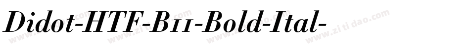 Didot-HTF-B11-Bold-Ital字体转换
