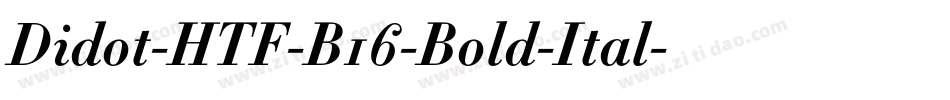 Didot-HTF-B16-Bold-Ital字体转换