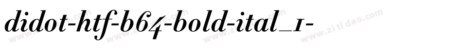 didot-htf-b64-bold-ital_1字体转换