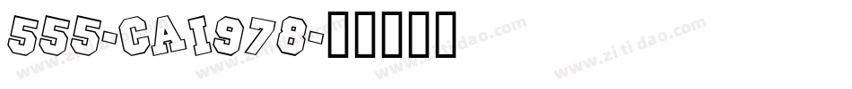 555-CAI978字体转换