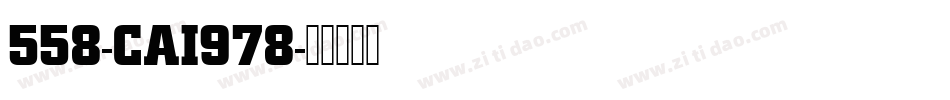 558-CAI978字体转换