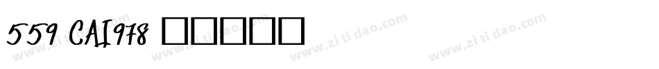 559-CAI978字体转换