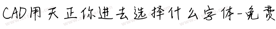 CAD用天正你进去选择什么字体字体转换