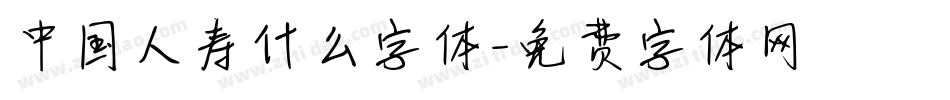 中国人寿什么字体字体转换
