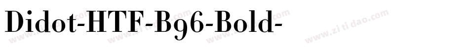 Didot-HTF-B96-Bold字体转换