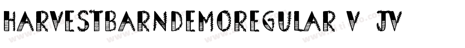 HarvestBarnDemoRegular-V1JV字体转换