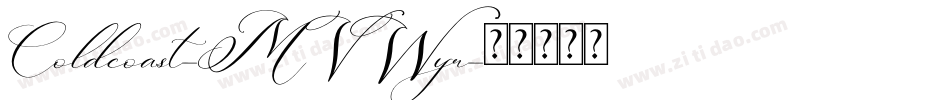 Coldcoast-MVWyr字体转换