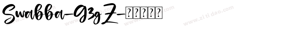 Swabba-G3gZ字体转换