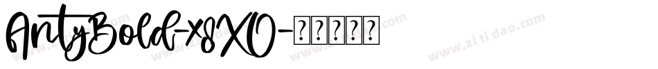 AntyBold-x8XO字体转换
