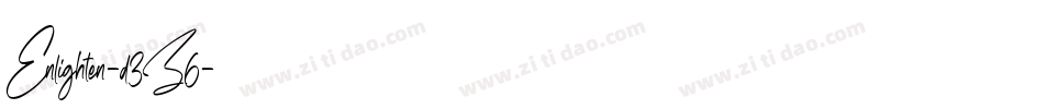 Enlighten-d3Z6字体转换