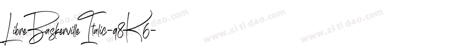 LibreBaskervilleItalic-q8K6字体转换