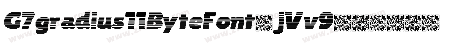 G7gradius11ByteFont-jVv9字体转换