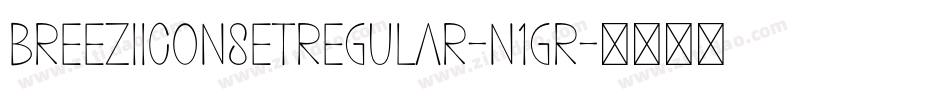 BreeziIconSetRegular-n1gR字体转换