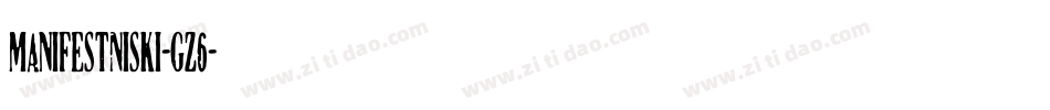 ManifestNiski-gz6字体转换