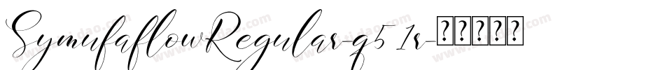 SymufaflowRegular-q51r字体转换