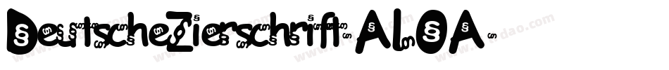 DeutscheZierschrift-ALOA字体转换