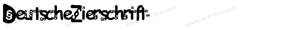 DeutscheZierschrift字体转换