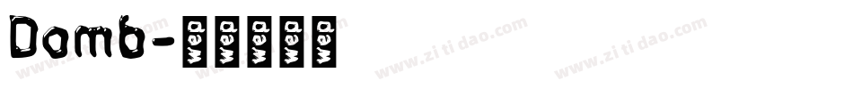 Domb字体转换