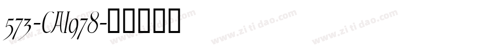 573-CAI978字体转换