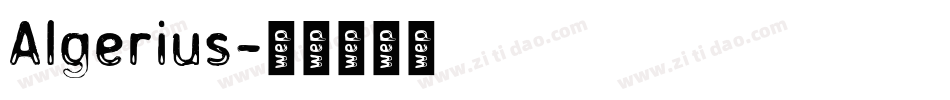 Algerius字体转换
