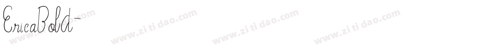 EricaBold字体转换
