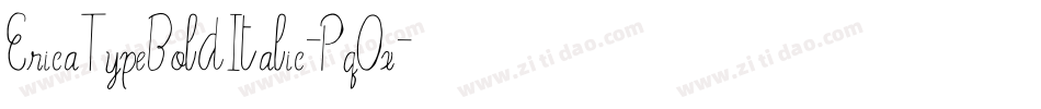 EricaTypeBoldItalic-Pq0x字体转换