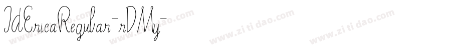 JdEricaRegular-rDMy字体转换