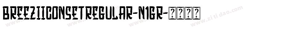 BreeziIconSetRegular-n1gR字体转换
