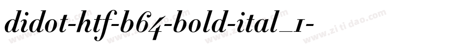 didot-htf-b64-bold-ital_1字体转换