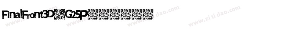 FinalFront3D-G25P字体转换