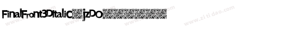 FinalFront3DItalic-jzDO字体转换