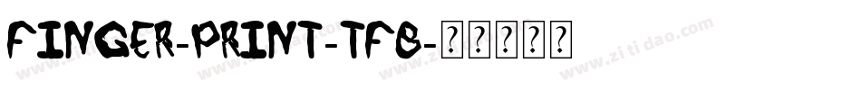 Finger-Print-TFB字体转换
