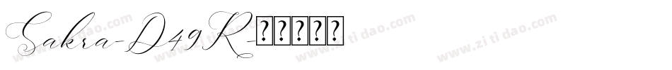 Sakra-D49R字体转换
