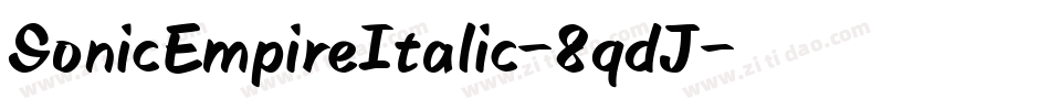 SonicEmpireItalic-8qdJ字体转换