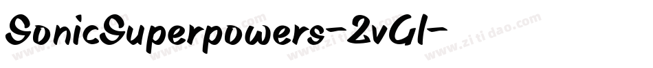 SonicSuperpowers-2vGl字体转换