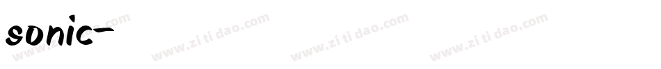 sonic字体转换
